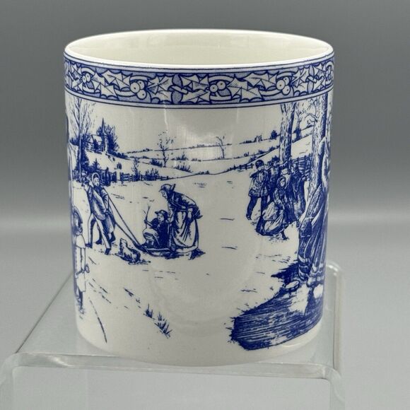 Vintage 1996 SPODE Blue Room Collection Victorian Annual Christmas Mug Number 2 - Picture 3 of 8